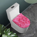 Pink Carnation Flower Print Toilet Lid Cover
