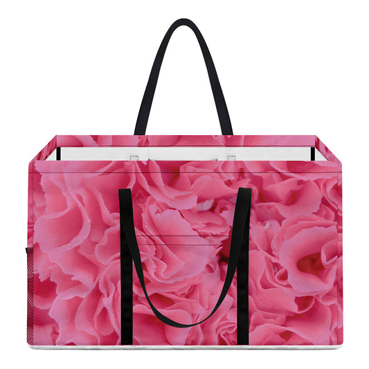 Pink Carnation Flower Print Utility Tote Bag