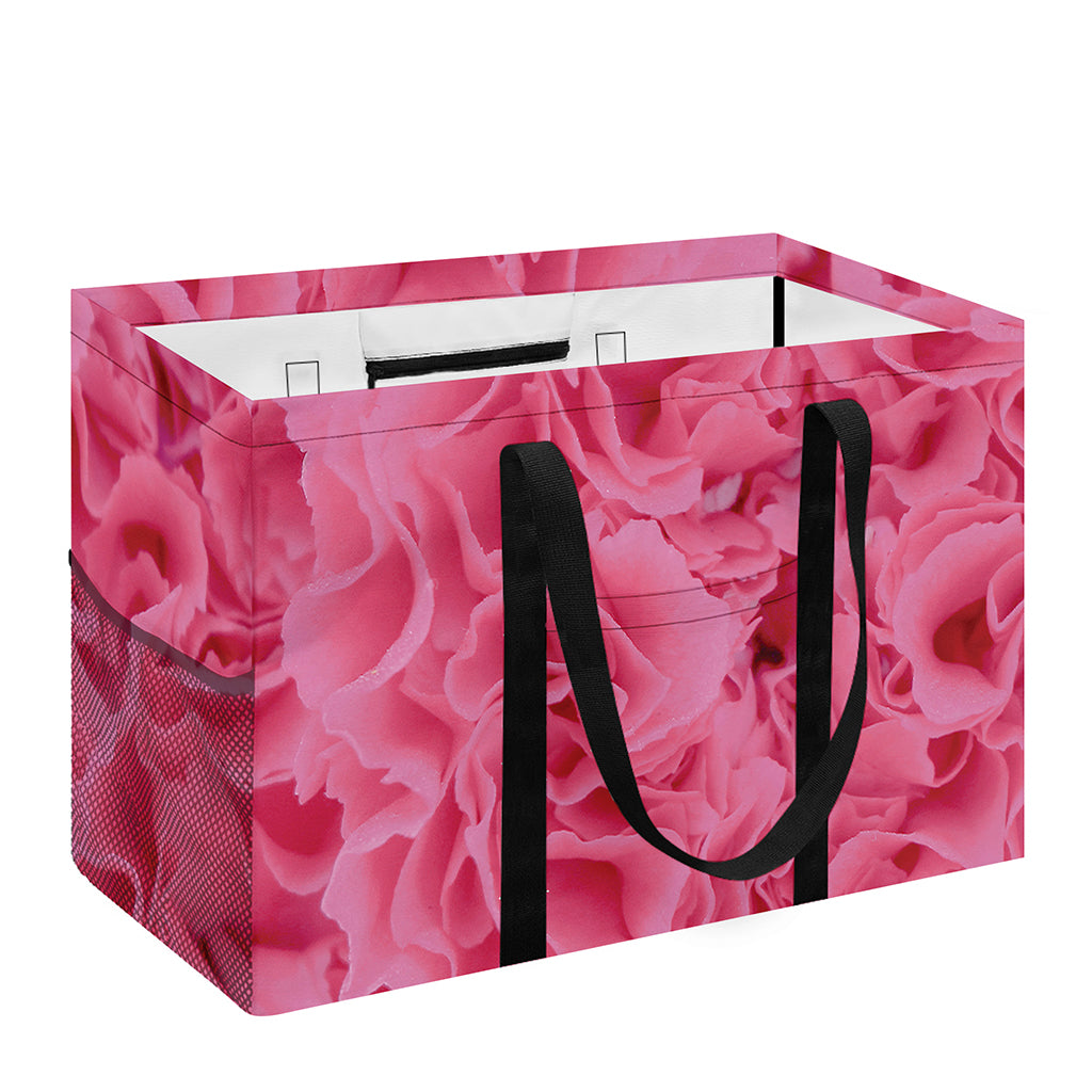 Pink Carnation Flower Print Utility Tote Bag