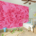 Pink Carnation Flower Print Wall Sticker
