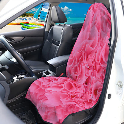 Pink Carnation Flower Print Waterproof Car Seat Cover
