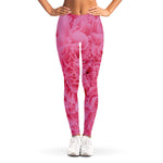 Pink Carnation Flower Print Women's Leggings