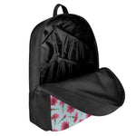 Pink Carnation Pattern Print 17 Inch Backpack