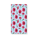 Pink Carnation Pattern Print Baby Crib Sheet