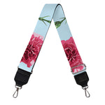 Pink Carnation Pattern Print Bag Strap