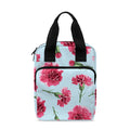 Pink Carnation Pattern Print Bible Tote Bag