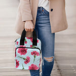 Pink Carnation Pattern Print Bible Tote Bag