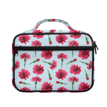 Pink Carnation Pattern Print Briefcase Bible Bag