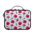 Pink Carnation Pattern Print Briefcase Bible Bag