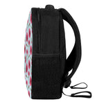 Pink Carnation Pattern Print Casual Backpack