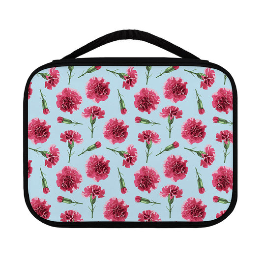 Pink Carnation Pattern Print Classic Bible Case