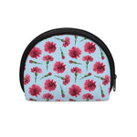 Pink Carnation Pattern Print Coin Purse