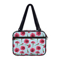 Pink Carnation Pattern Print Double Strap Bible Bag
