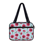 Pink Carnation Pattern Print Double Strap Bible Bag