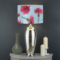Pink Carnation Pattern Print Drum Lamp Shade