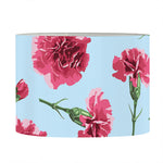 Pink Carnation Pattern Print Drum Lamp Shade