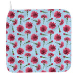 Pink Carnation Pattern Print Hand Towel