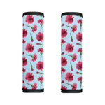 Pink Carnation Pattern Print Handle Covers