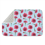 Pink Carnation Pattern Print Indoor Door Mat