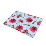 Pink Carnation Pattern Print Pet Cooling Mat Cover