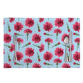 Pink Carnation Pattern Print Placemat