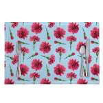 Pink Carnation Pattern Print Placemat