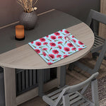 Pink Carnation Pattern Print Placemat