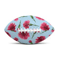 Pink Carnation Pattern Print Rugby Ball