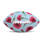 Pink Carnation Pattern Print Rugby Ball