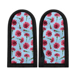 Pink Carnation Pattern Print Skillet Handle Cover