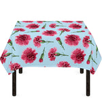 Pink Carnation Pattern Print Tablecloth