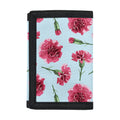 Pink Carnation Pattern Print Trifold Wallet