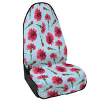 Pink Carnation Pattern Print Waterproof Car Seat Cover