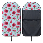 Pink Carnation Pattern Print Waterproof Car Seat Cover