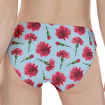 Pink Carnation Pattern Print Women's Panties