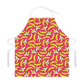 Pink Cartoon Banana Pattern Print Adjustable Apron