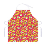 Pink Cartoon Banana Pattern Print Adjustable Apron