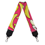 Pink Cartoon Banana Pattern Print Bag Strap