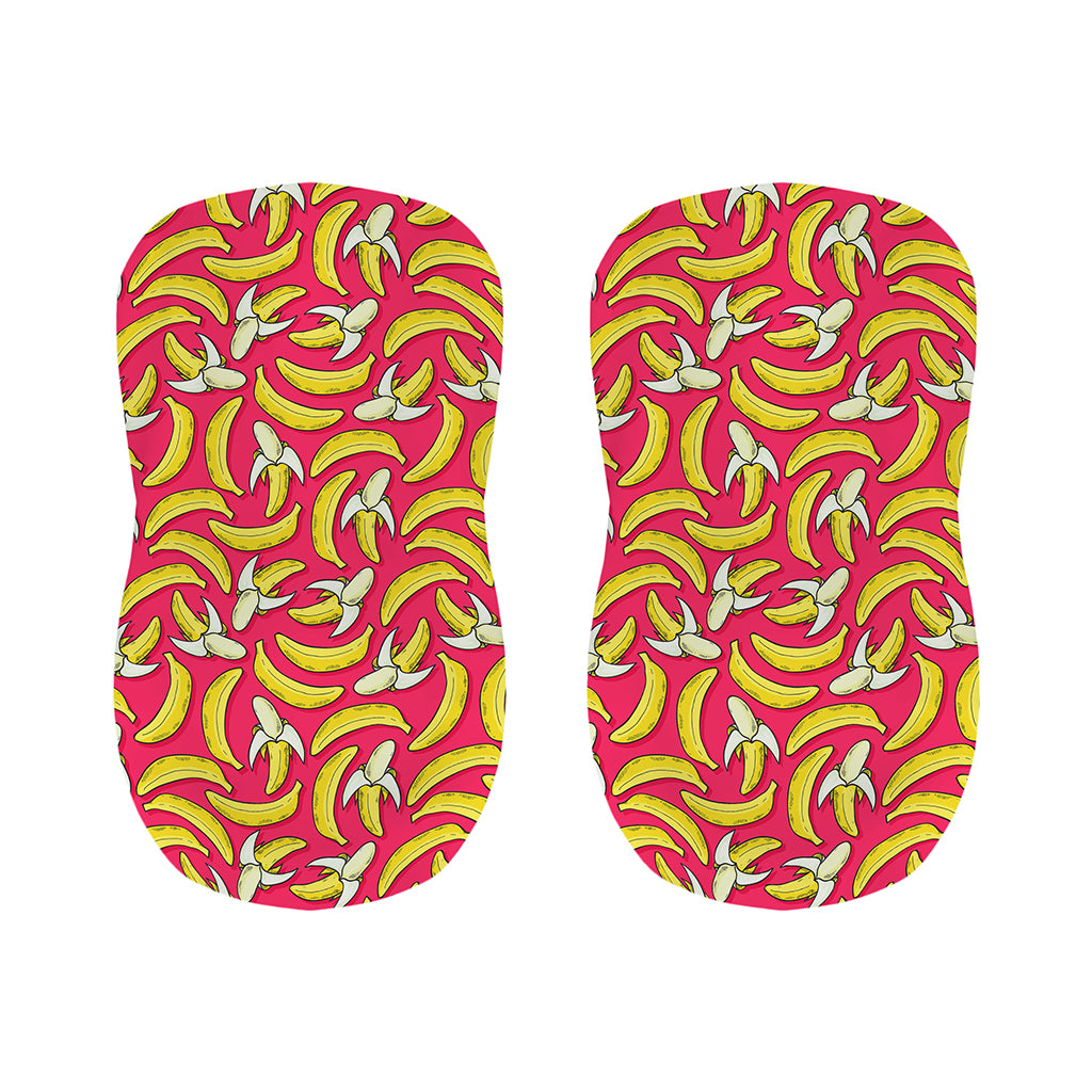 Pink Cartoon Banana Pattern Print Bar Stool Covers
