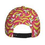 Pink Cartoon Banana Pattern Print Baseball Cap