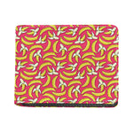 Pink Cartoon Banana Pattern Print Bifold Wallet