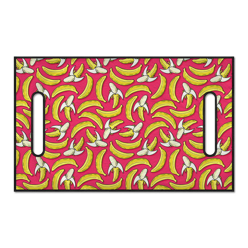 Pink Cartoon Banana Pattern Print Golf Cart Seat Cover