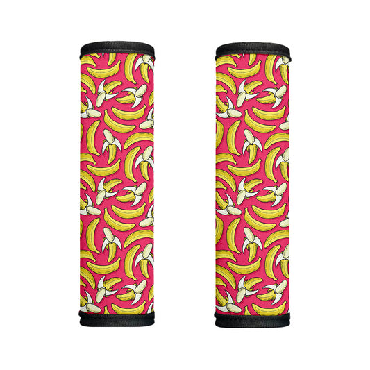 Pink Cartoon Banana Pattern Print Handle Covers