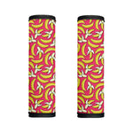 Pink Cartoon Banana Pattern Print Handle Covers