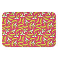 Pink Cartoon Banana Pattern Print Indoor Door Mat