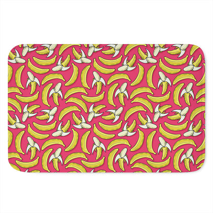 Pink Cartoon Banana Pattern Print Indoor Door Mat