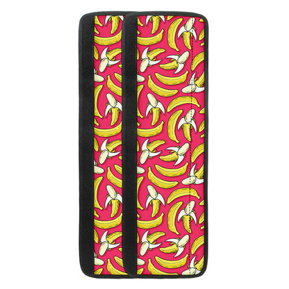 Pink Cartoon Banana Pattern Print Refrigerator Handle Covers