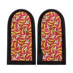 Pink Cartoon Banana Pattern Print Skillet Handle Cover