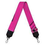 Pink Cassette Tape Pattern Print Bag Strap