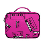 Pink Cassette Tape Pattern Print Briefcase Bible Bag